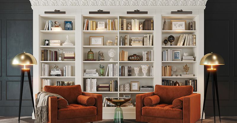 Custom Built-In Bookshelves