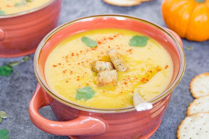 Smoking Pumpkin Soup Shots