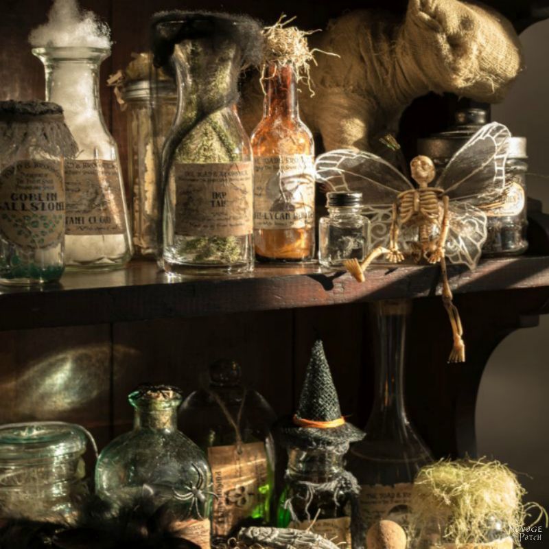 Apothecary Jars with Mysterious Contents