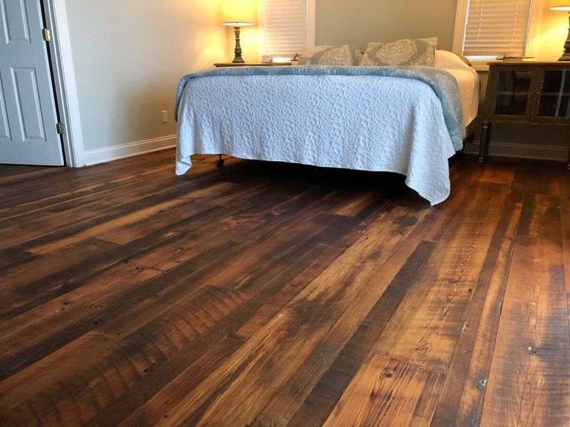 Wide-Plank Pine Flooring
