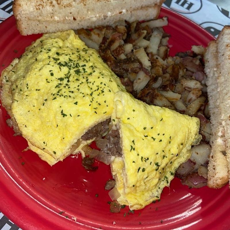 Cheese Steak Omelette