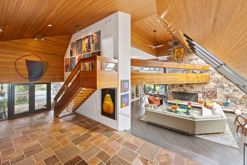 Split-Level Homes With Sloped Roofs