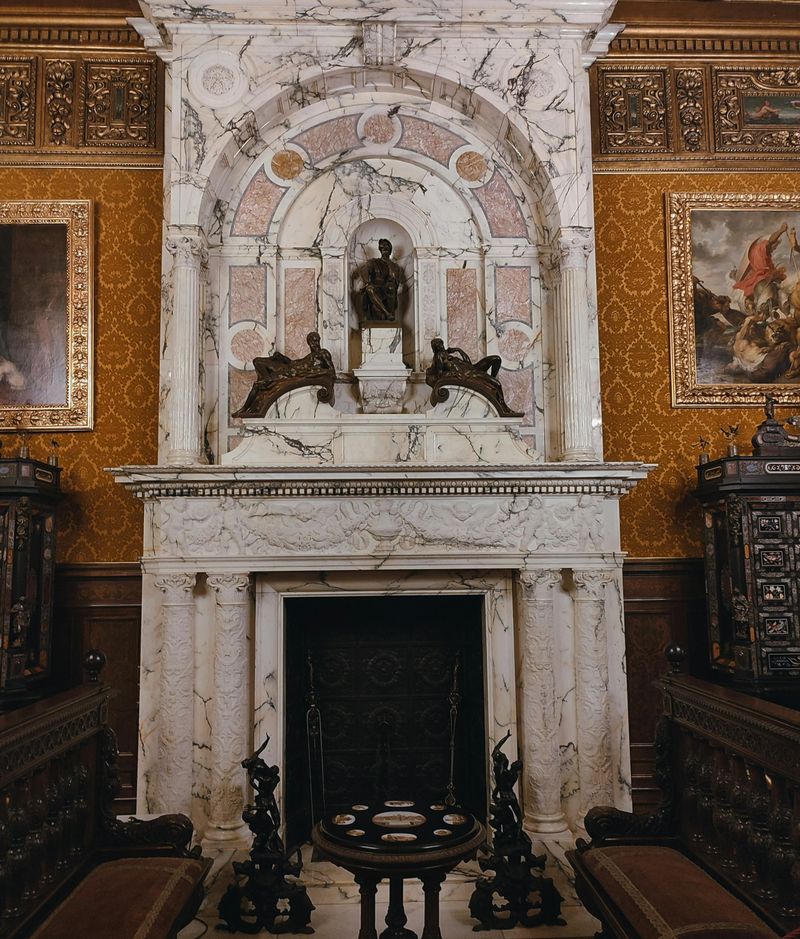Fireplaces with Detailed Mantels
