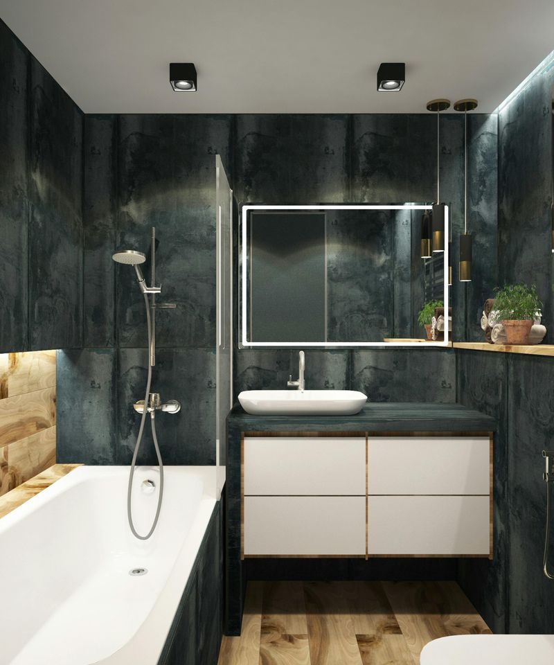 Frameless mirrors with integrated lighting