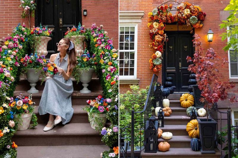 Pumpkin Arch Over The Doorway