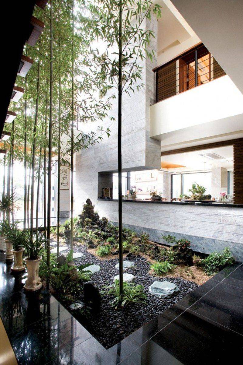 11 Boulder "Japandi" Living Spaces Where Minimalism Meets Warmth - Decor Hint University Hill Haven with Indoor Rock Garden