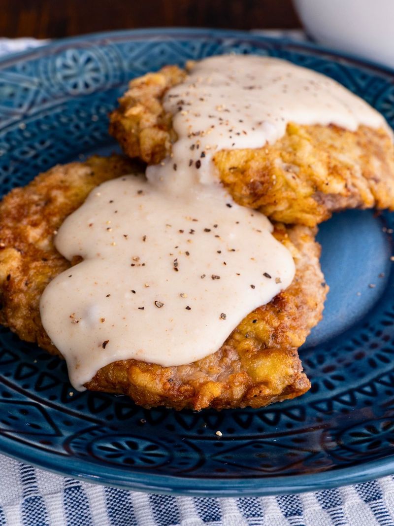 Chicken Fried Steak with Cream Gravy