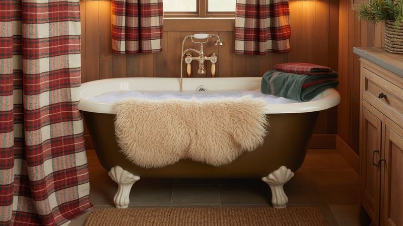 Cozy Plaid Textiles And Natural Finishes