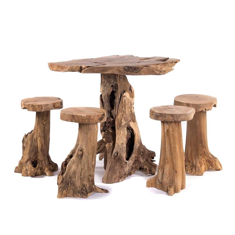 Mushroom Stools at Linger Longer Lounge