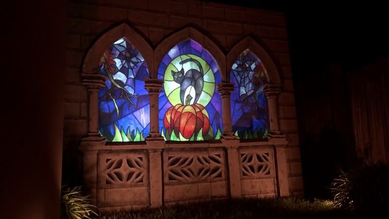 Stained Glass Halloween Art Windows