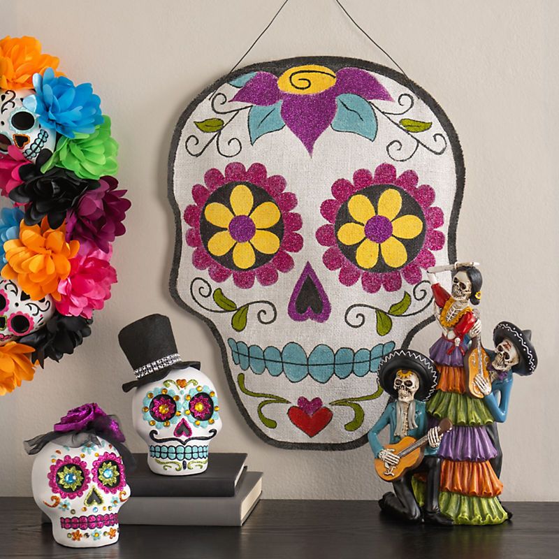 Subtle Skull And Bone Accents In The Living Room