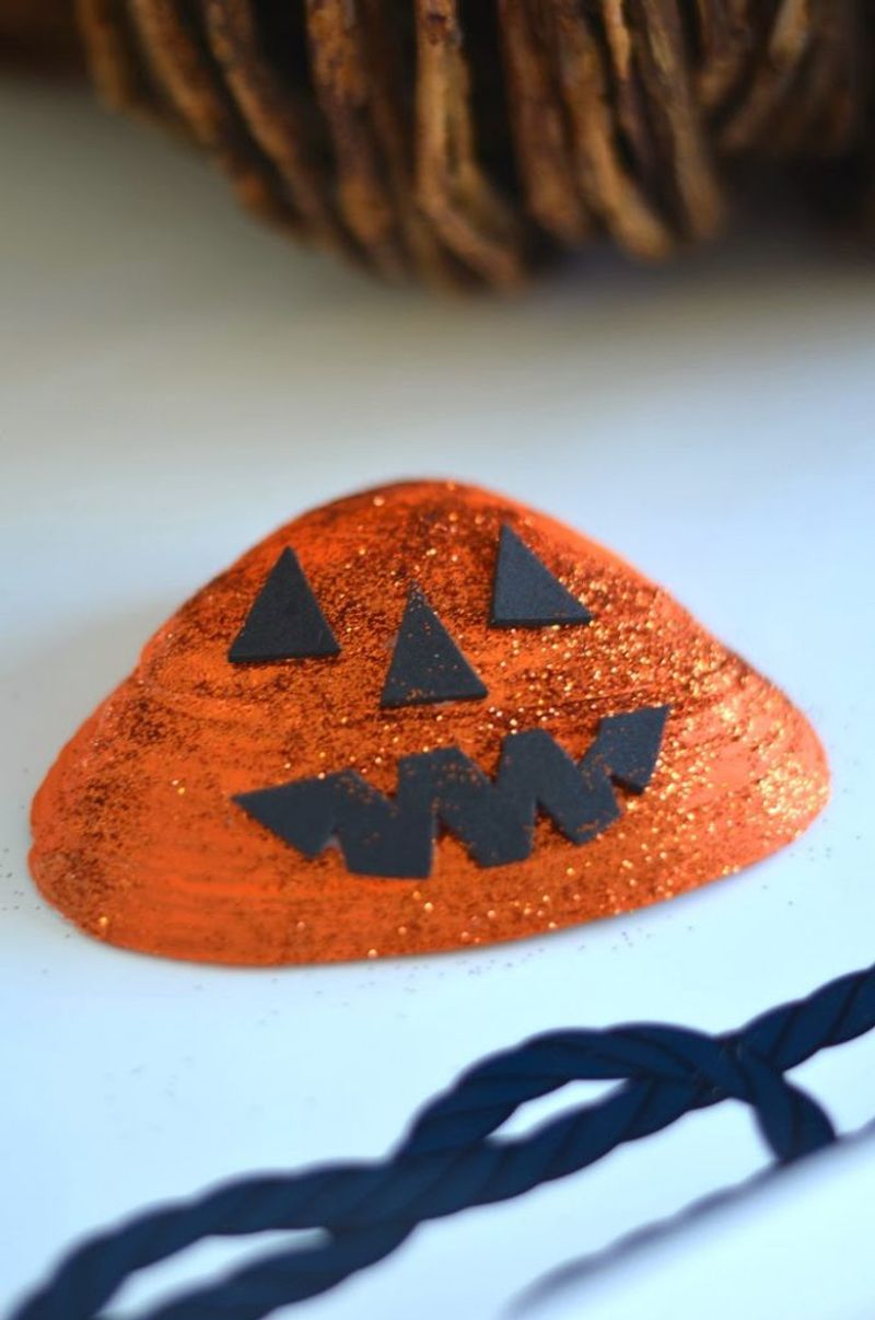 Seashell Jack-o'-lanterns With Coastal Flair