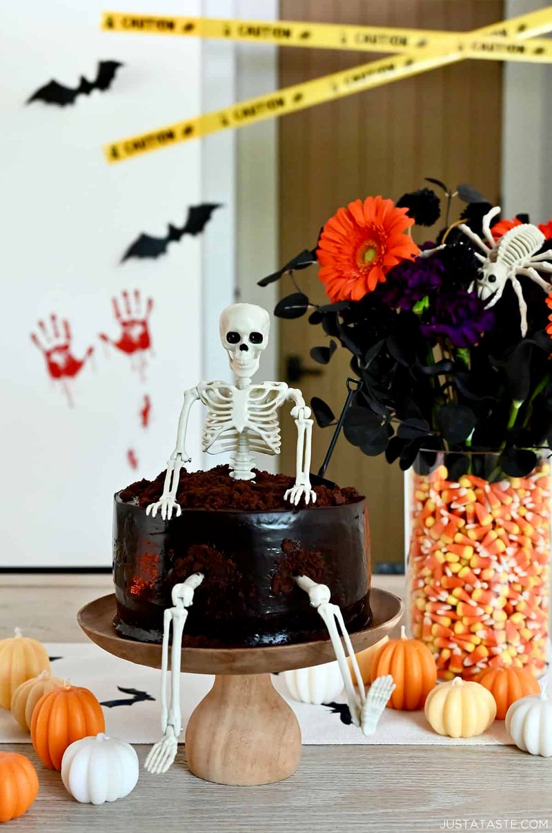 Dancing Skeleton Cake