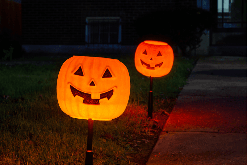 Solar-Powered Pumpkin Lanterns