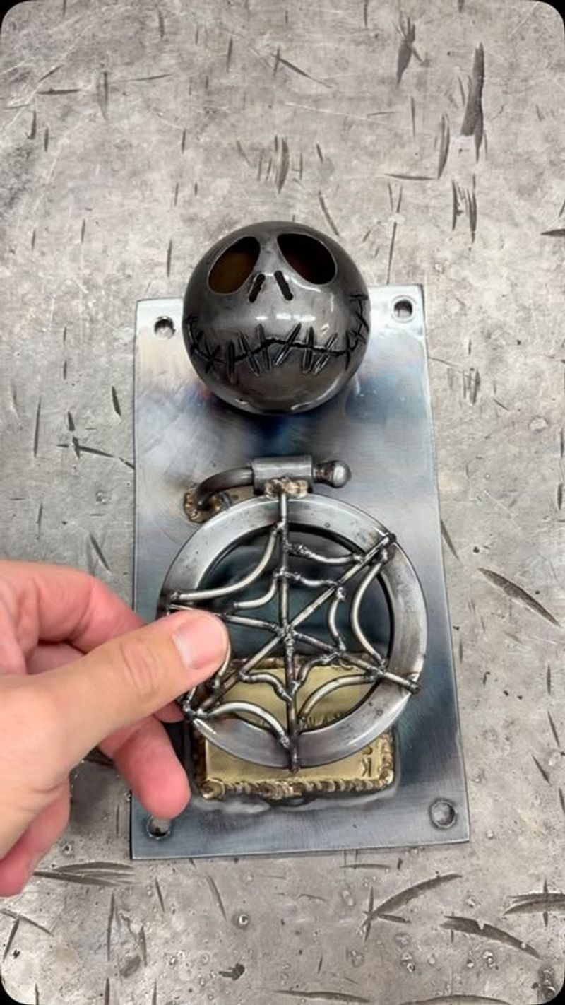 Gothic Door Sign With Skull And Crossbones
