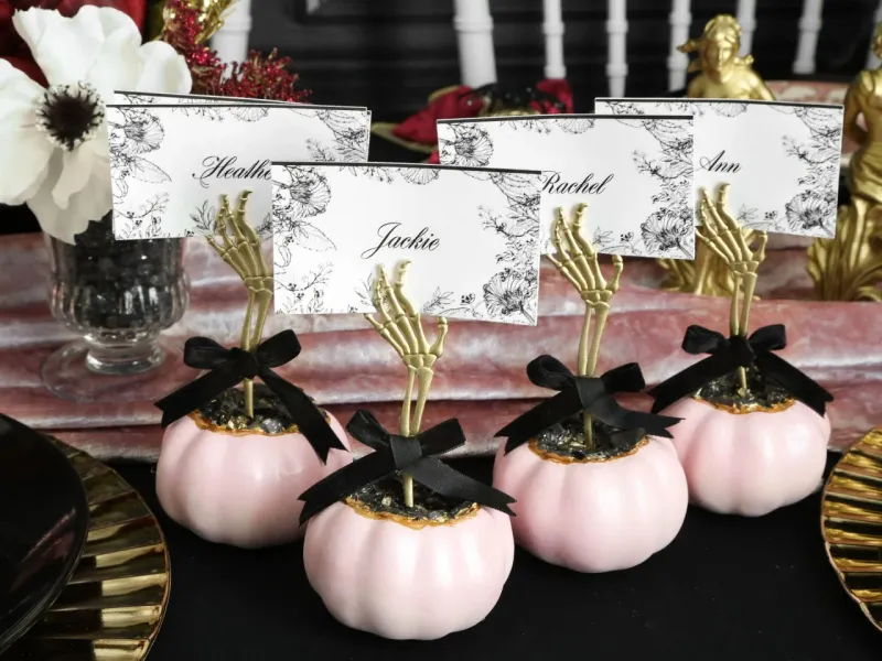 Mini Pumpkin Place Card Holders