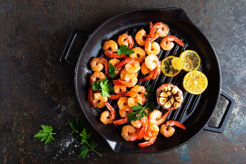 Charred Ghost Pepper Shrimp
