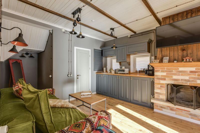 Transitional Gray Kitchen Blending Old And New Styles