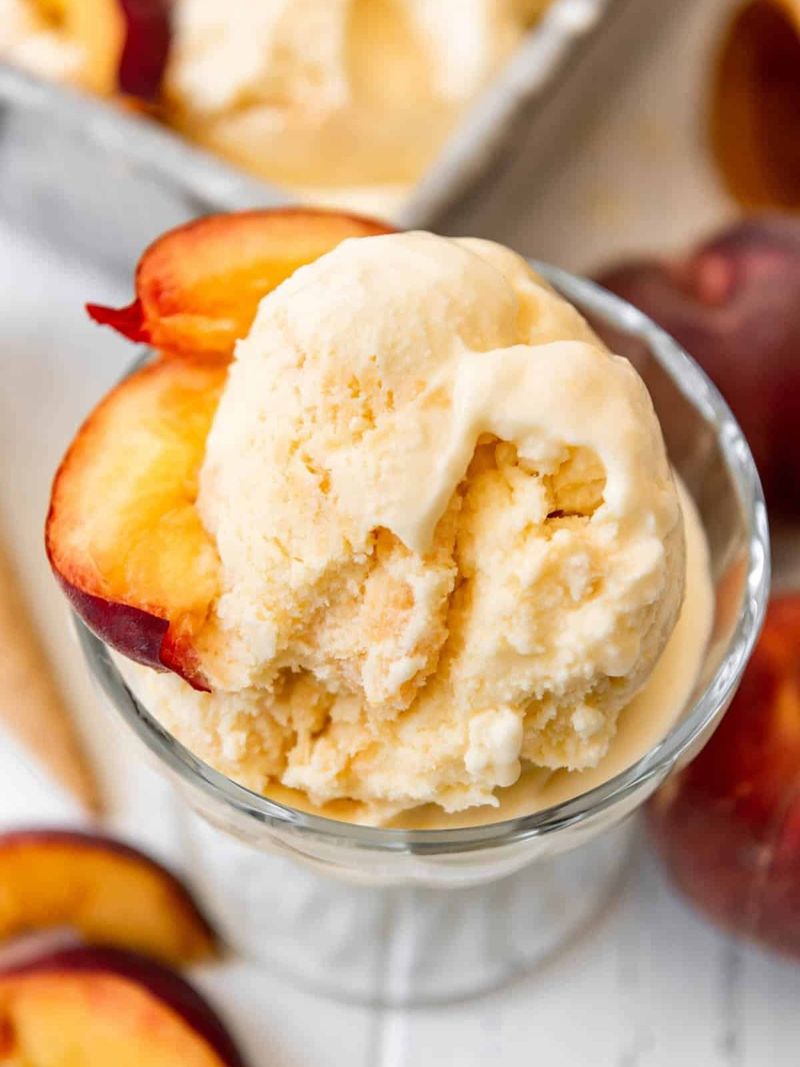 Georgia Peach Desserts Made For Summer Tables - Decor Hint Peach Ice Cream