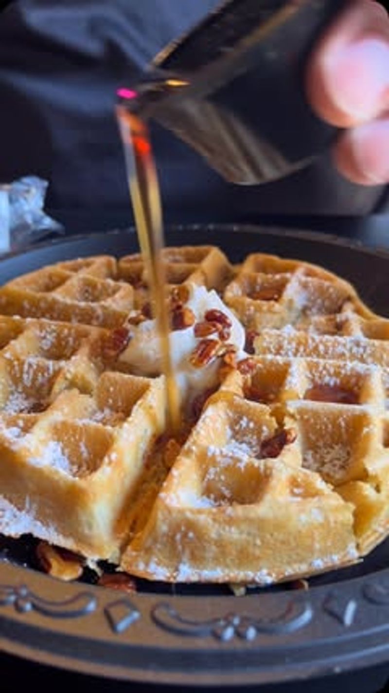 Pecan Hollow's Pumpkin Spice Grits Waffles
