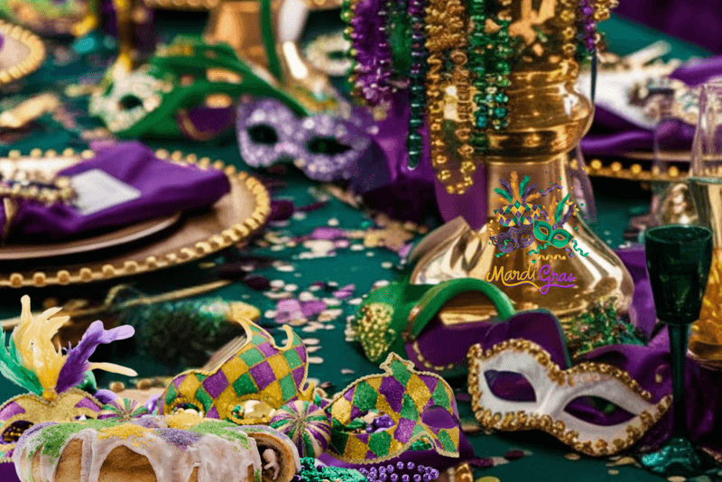 Mardi Gras Mask Centerpieces With A Spooky Twist