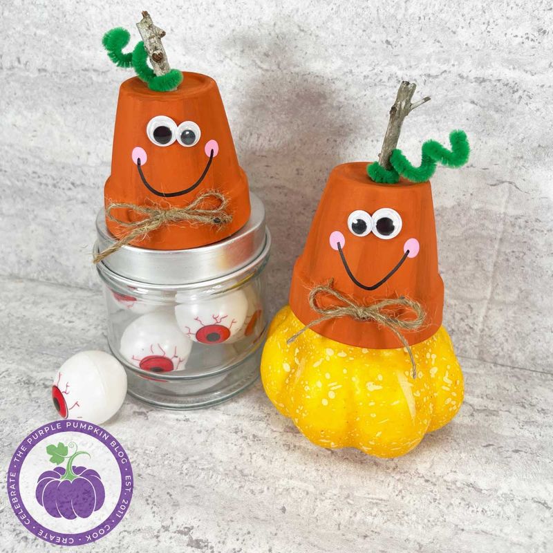 Clay Pot Pumpkin Decorations