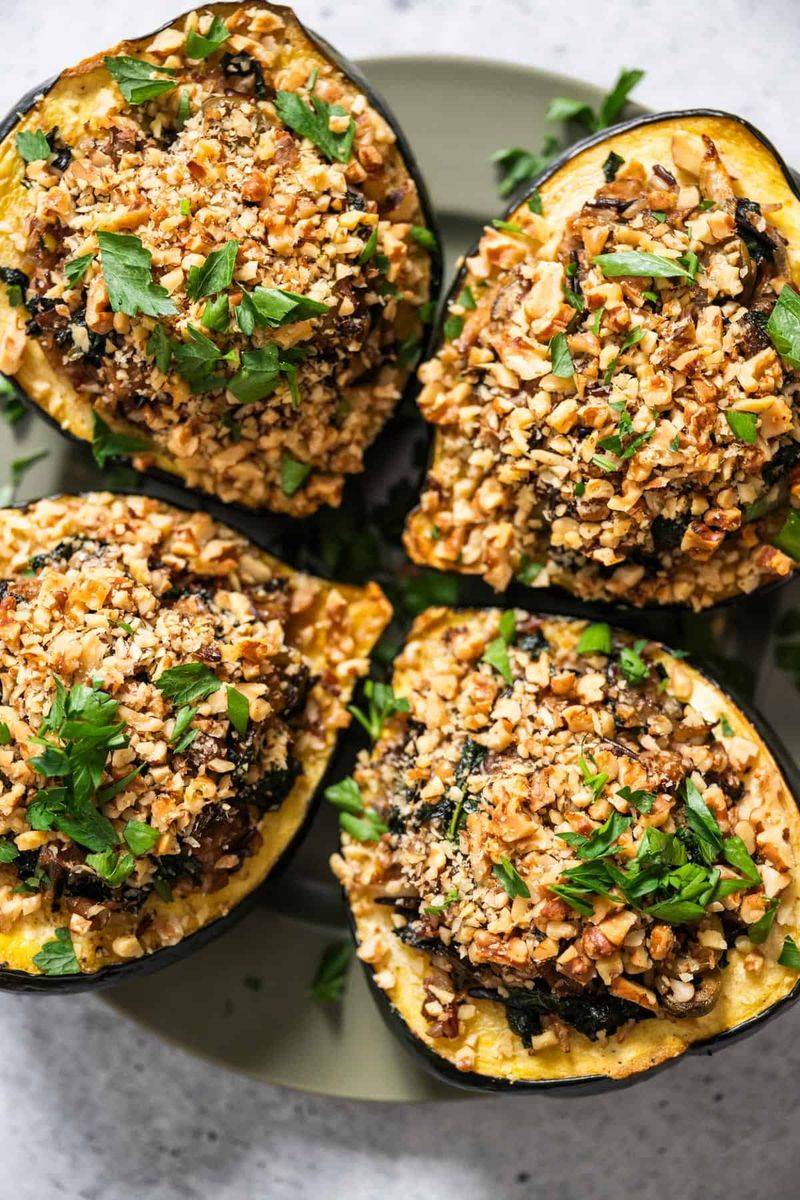 Acorn Squash Stuffed Shells