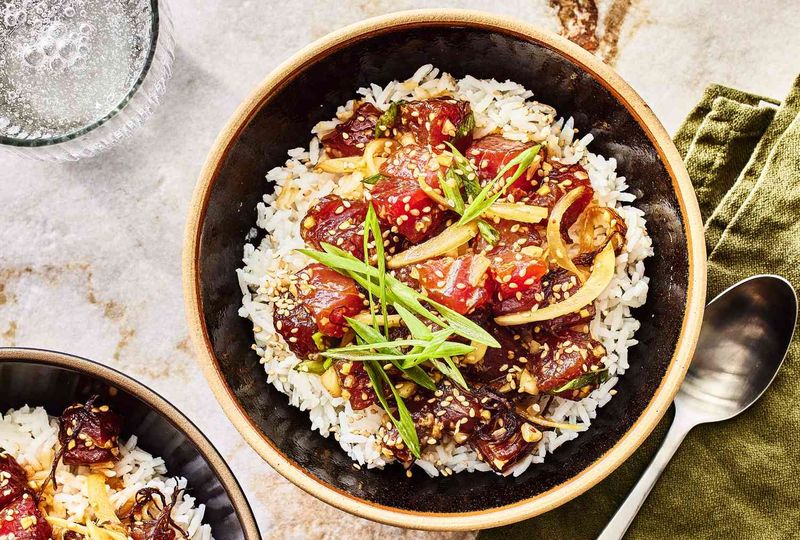 15 Rice Dishes That Capture The Heart Of Hawaiian Home Cooking - Decor Hint Tuna Poke Bowl: Fresh Catch Over Rice