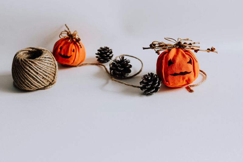 Twine-Wrapped Pumpkins