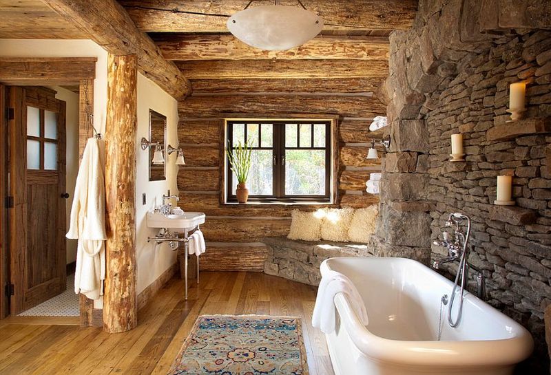 Spa-Inspired Bathrooms With Natural Materials