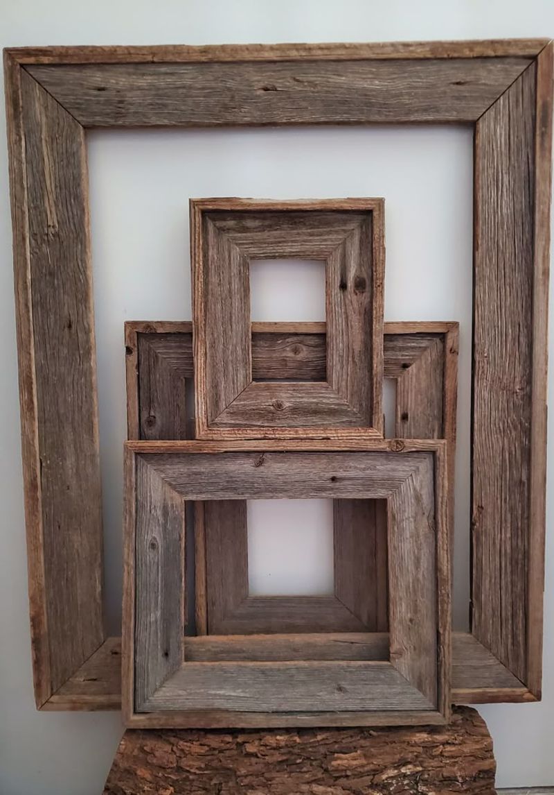Barnwood Picture Frames: History Holders