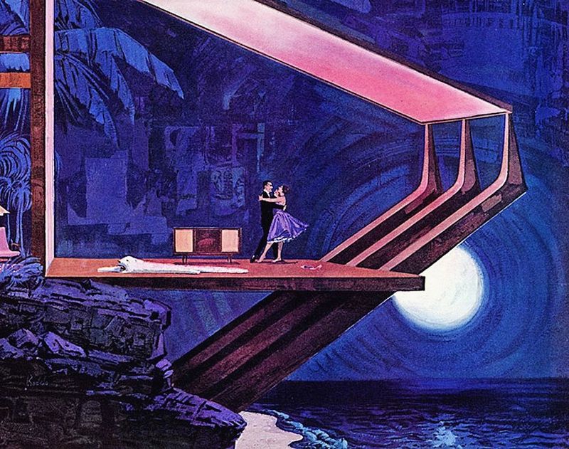 Schridde's Cliff House Concept – 1960s Motorola Advertisement