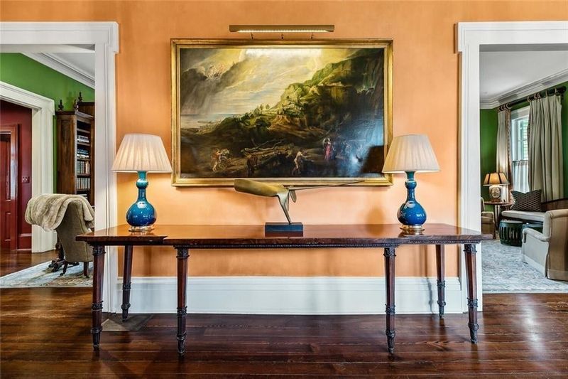 9 Elegant Touches That Make John Goodman's 1850s Home A Masterpiece - Decor Hint Hand-Painted Hardwood Floors