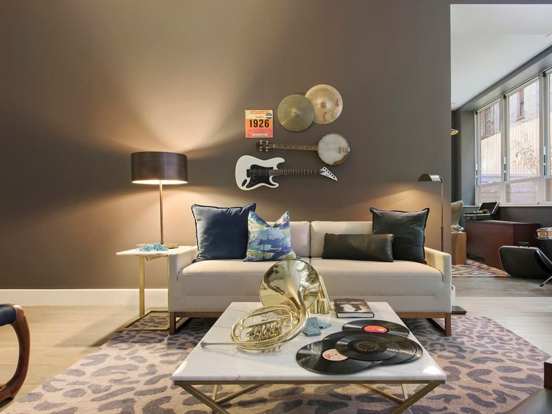 Musical Instruments On Wall Mounts