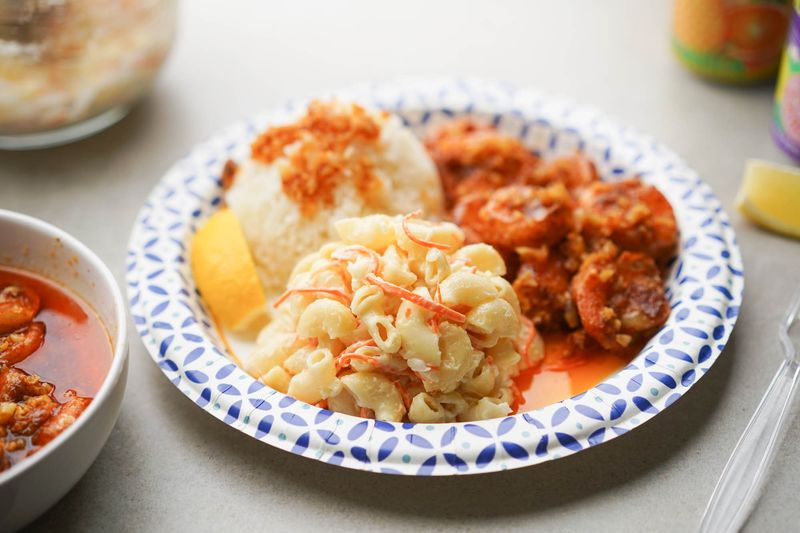 15 Rice Dishes That Capture The Heart Of Hawaiian Home Cooking - Decor Hint Macaroni Salad with Rice Plate