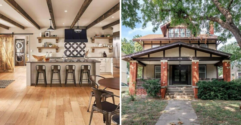Kansas Craftsman Homes With Original Woodwork Still Intact