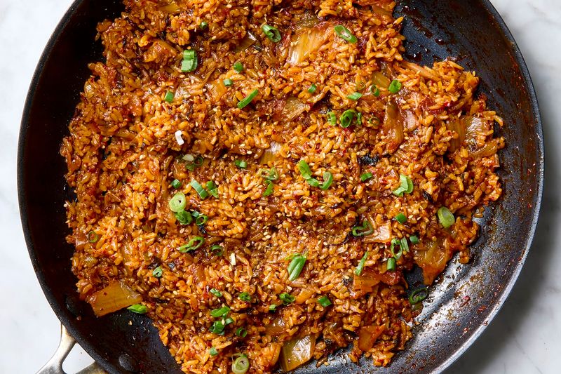 15 Rice Dishes That Capture The Heart Of Hawaiian Home Cooking - Decor Hint Kim Chee Fried Rice: Spicy Korean Influence