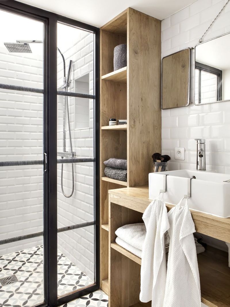 16 Ideas That Could Help Your Tiny Bathroom Look Larger - Decor Hint Use Vertical Storage