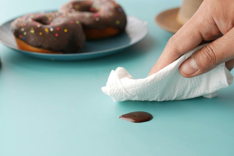 Wipe Up Spills Immediately