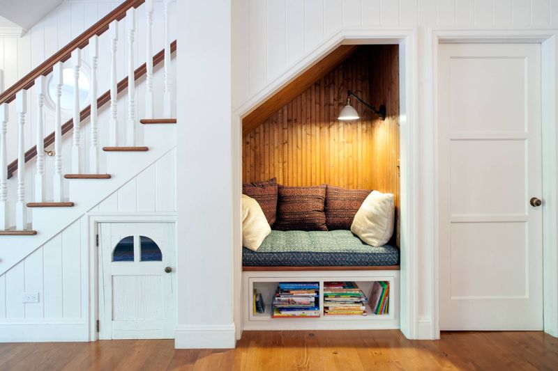 8 Seattle Home Corners Where Books Meet Beautiful Seating - Decor Hint Staircase Landing Library