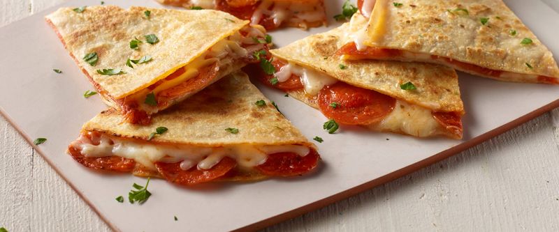 Columbus-Style Pizza Quesadillas