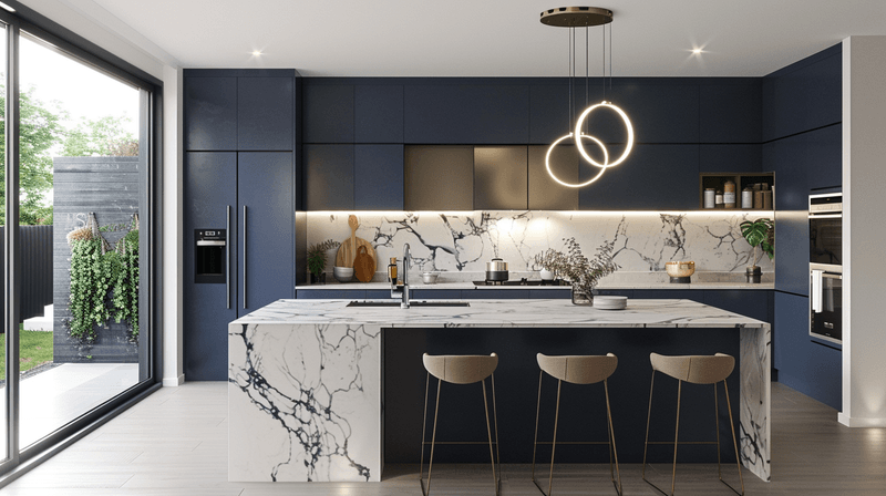 Harrisburg Modern Stone Kitchen