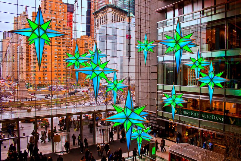 Columbus Circle Holiday Displays