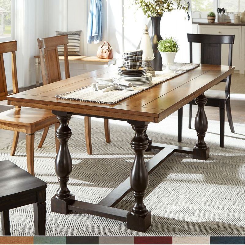 Classic Oak Trestle Table
