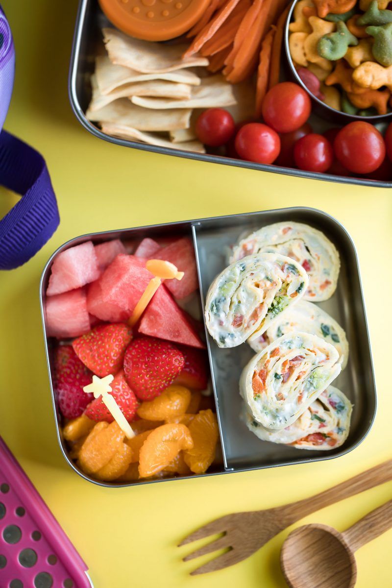 Veggie And Cream Cheese Pinwheels: Spiral Snackers