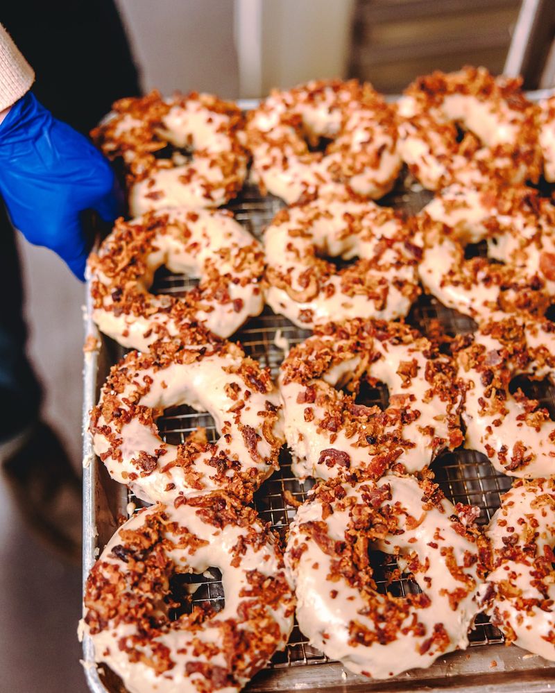 Maple Bacon Doughnuts