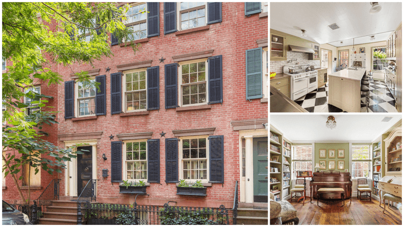 9 Historic NYC Townhouses That Command Top Dollar For Their Character - Decor Hint West Village Federal-Style Gem