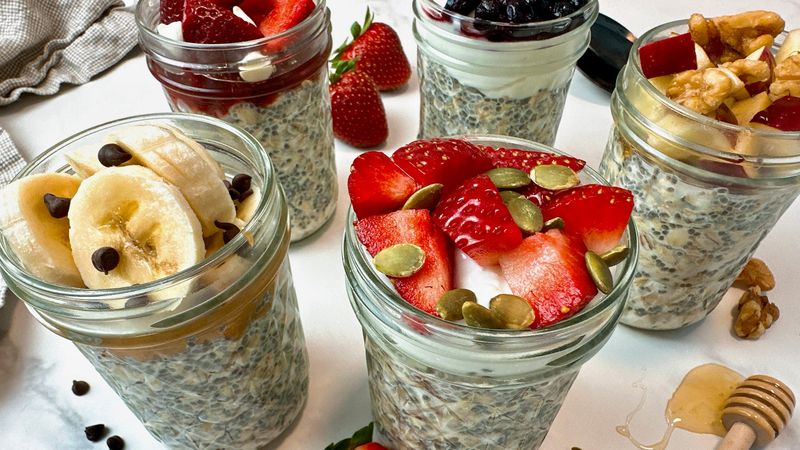 Creamy Overnight Oats with Seasonal Fruit