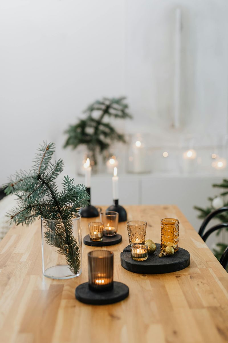 Clustered Votive Candle Arrangements