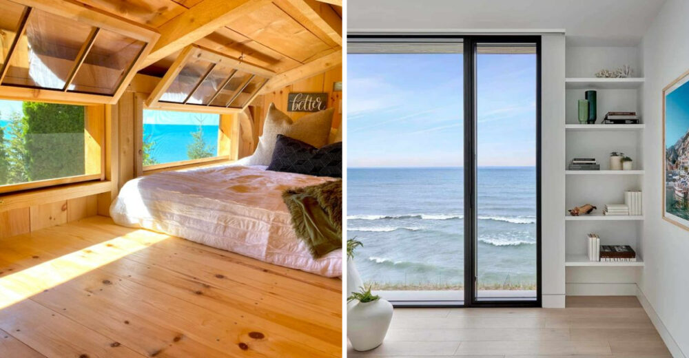 Michigan Lake Cottage Bedrooms That Match The Views - Decor Hint